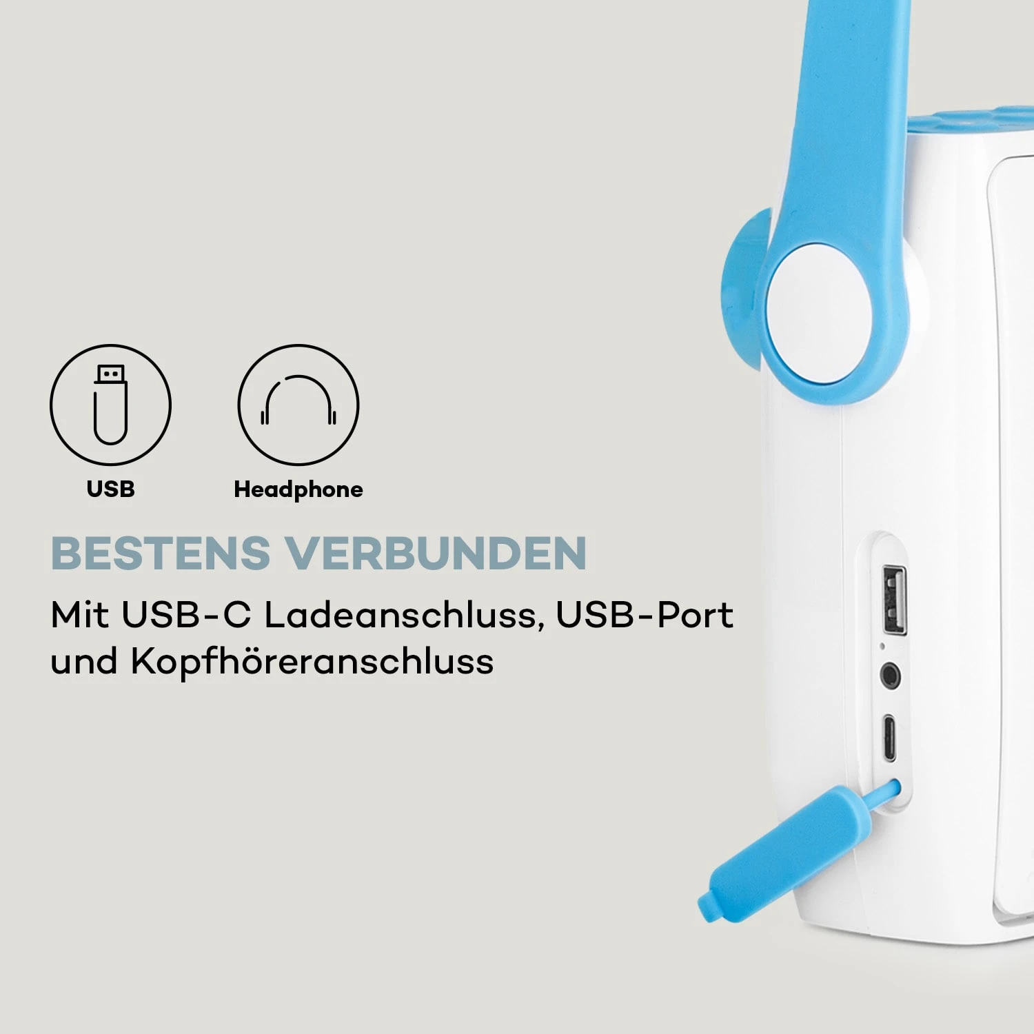Splash Duschradio BT DAB+/UKW IPX4 USB-Port Kopfhöreranschluss USB-C Akku 9 Splash Duschradio BT DAB+/UKW IPX4 USB-Port Kopfhöreranschluss USB-C Akku – Bild 9