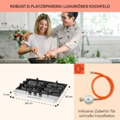 Alchemist 3 Gaskochfeld 3-flammig Aluminium-Brenner Glaskeramik -Outdoor Grills Verkaufsgeschäft 10037804 de 0006 usp