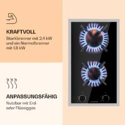 Goldflame Domino Prime Gaskochfeld 2-flammig Messing-Brenner Glaskeramik -Outdoor Grills Verkaufsgeschäft 10037806 de 0004 logo