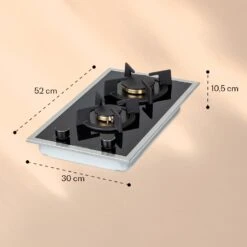 Goldflame Domino Prime Gaskochfeld 2-flammig Messing-Brenner Glaskeramik -Outdoor Grills Verkaufsgeschäft 10037806 yy 0007 logo