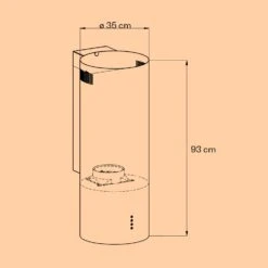 Barella Dunstabzugshaube 35,5 X 93,5 X 43 Cm Umluft 557 M³/h LED Aktivkohlefilter -Outdoor Grills Verkaufsgeschäft 10037863 yy 0006 logo