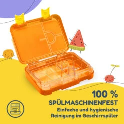 Schmatzfatz Junior Lunchbox 6 Fächer 21,3 X 15 X 4,5 Cm (BxHxT) -Outdoor Grills Verkaufsgeschäft 10037943 de 0005 usp