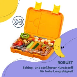 Schmatzfatz Junior Lunchbox 6 Fächer 21,3 X 15 X 4,5 Cm (BxHxT) -Outdoor Grills Verkaufsgeschäft 10037943 de 0006 usp