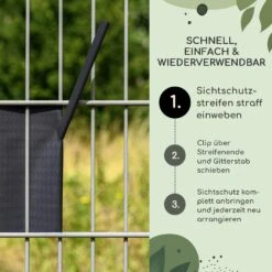 Sichtschutzstreifen-Clips Zubehör PVC 10er-Pack -Outdoor Grills Verkaufsgeschäft 10037988 de 0003 usp