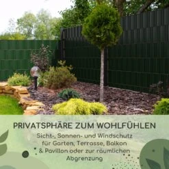 Sichtschutzstreifen Zaunblenden PVC-Hartplastik 2,53 X 0,19 M -Outdoor Grills Verkaufsgeschäft 10037994 de 0002 usp