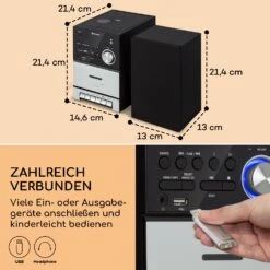 MC-40 DAB Stereoanlage UKW/DAB+ Bluetooth CD Kassette USB Fernbedienung 13 MC-40 DAB Stereoanlage UKW/DAB+ Bluetooth CD Kassette USB Fernbedienung -Outdoor Grills Verkaufsgeschäft 10038001 de 0007 usp