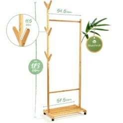 Garderobe Ablage Kleiderständer 57,5 X 173cm Asymmetrisch Bambus -Outdoor Grills Verkaufsgeschäft 10038021 yy 0007 logo
