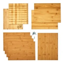 Ablagebox Briefbox Organizer 5 Fächer Maße: 30,5x24x22,5 Cm Bambus -Outdoor Grills Verkaufsgeschäft 10038040 yy 0003 logo