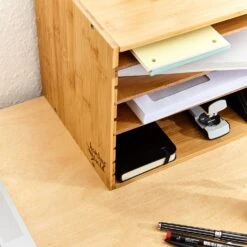 Ablagebox Briefbox Organizer 5 Fächer Maße: 30,5x24x22,5 Cm Bambus -Outdoor Grills Verkaufsgeschäft 10038040 yy 0004 logo