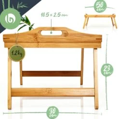 Serviertablett Multifunktional 50 X 23 X 30 Cm Klappbare Beine Bambus -Outdoor Grills Verkaufsgeschäft 10038061 yy 0006 logo