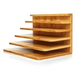 Briefablage Mit 5 Fächern DIN A4 25x17,5x16cm Stehend / Liegend Bambus -Outdoor Grills Verkaufsgeschäft 10038067 yy 0003 logo