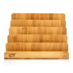 Briefablage Mit 5 Fächern DIN A4 25x17,5x16cm Stehend / Liegend Bambus -Outdoor Grills Verkaufsgeschäft 10038067 yy 0006 logo
