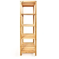 Regal Mehrzweckregal 5 Etagen 60x117,5x35cm (BxHxT) Bambus -Outdoor Grills Verkaufsgeschäft 10038074 yy 0006 logo