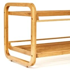Schuhregal Mehrzweckregal 2 Etagen 6 Paar Schuhe Erweiterbar Bambus -Outdoor Grills Verkaufsgeschäft 10038087 yy 0004 logo