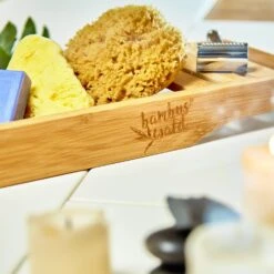 Badewannenablage 68,5x4,5x14,5cm Gitteroptik Wasserresistent Bambus -Outdoor Grills Verkaufsgeschäft 10038099 yy 0003 logo