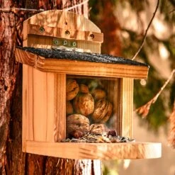 Futterhaus Für Eichhörnchen Flachdach Zedernholz Bitumen Unbehandelt -Outdoor Grills Verkaufsgeschäft 10038115 yy 0005 logo