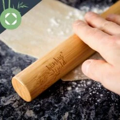 Teigroller 2er-Set 100 % Bambus 30/40 X 3,3 Cm (LxØ) Glatt Bambus -Outdoor Grills Verkaufsgeschäft 10038123 yy 0003 logo