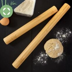 Teigroller 2er-Set 100 % Bambus 30/40 X 3,3 Cm (LxØ) Glatt Bambus -Outdoor Grills Verkaufsgeschäft 10038123 yy 0004 logo