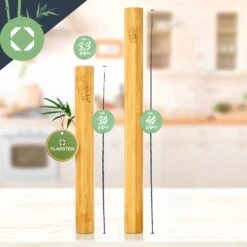 Teigroller 2er-Set 100 % Bambus 30/40 X 3,3 Cm (LxØ) Glatt Bambus -Outdoor Grills Verkaufsgeschäft 10038123 yy 0005 logo