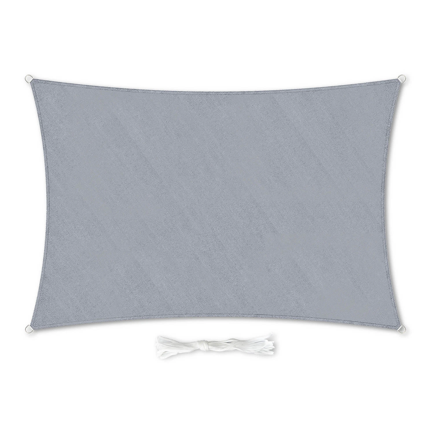 Rechteckiges Sonnensegel 3x4 M Befestigungsringe PE Luftdurchlässig 1 Rechteckiges Sonnensegel 3x4 M Befestigungsringe PE Luftdurchlässig