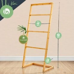 Handtuchhalter 4-fache Handtuchstange 40x98x28 Cm Leiteroptik Bambus -Outdoor Grills Verkaufsgeschäft 10038126 yy 0007 logo