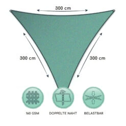 Dreieckiges Sonnensegel 3x3x3 M Befestigungsringe PE Luftdurchlässig -Outdoor Grills Verkaufsgeschäft 10038147 de 0006 logo
