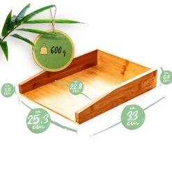 Ablagefach Dokumentenfach Edles Design Maße: 25,3 X 5,8 X 33 Cm Bambus -Outdoor Grills Verkaufsgeschäft 10038150 yy 0007 logo