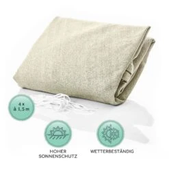 Rechteckiges Sonnensegel 4x4 M Polyester Luftdurchlässig -Outdoor Grills Verkaufsgeschäft 10038152 de 0005 logo