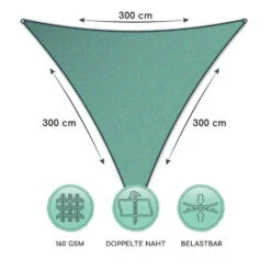 Dreieckiges Sonnensegel 3x3x3 M Polyester Luftdurchlässig -Outdoor Grills Verkaufsgeschäft 10038188 de 0006 logo