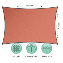 Quadratisches Sonnensegel 2 X 3 M Polyester Luftdurchlässig -Outdoor Grills Verkaufsgeschäft 10038213 de 0006 logo