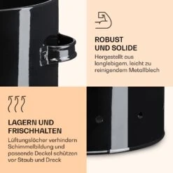 Aufbewahrungstöpfe 3er Set Metallblech Rund Deckel -Outdoor Grills Verkaufsgeschäft 10038225 de 0006 logo