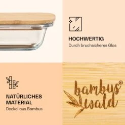 Aufschnittbox Mit Deckel 1,6 Liter 2er Set Glas Bambus Hitzebeständig -Outdoor Grills Verkaufsgeschäft 10038231 de 0003 logo