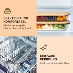 Aufschnittbox Mit Deckel 1 Liter 2er Set Glas Bambus Hitzebeständig -Outdoor Grills Verkaufsgeschäft 10038232 de 0004 logo