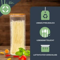 Rundes Glas Mit Bambusdeckel 4er-Set Inhalt: 600 Ml, 1000 Ml, 1500 Ml, 1800 Ml -Outdoor Grills Verkaufsgeschäft 10038254 de 0003 logo