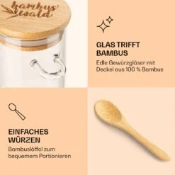 Gewürzgläser Mit Bambuslöffel 6 Stück Je 200 Ml Luftdicht -Outdoor Grills Verkaufsgeschäft 10038292 de 0005 logo