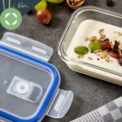 Rechteckige Glasbox 1520 Ml, 1040 Ml, 640 Ml, 370 Ml Mit Deckel 4er-Set -Outdoor Grills Verkaufsgeschäft 10038296 yy 0005 logo