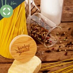 Runde Gläser Bambusdeckel 10 Stück Je 150 Ml Luftdicht -Outdoor Grills Verkaufsgeschäft 10038299 yy 0007 logo