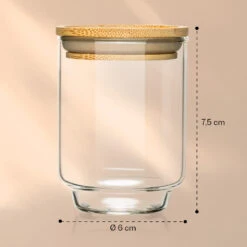 Gewürzgläser Bambusdeckel 10 Stück Je 150 Ml Luftdicht Stapelbar -Outdoor Grills Verkaufsgeschäft 10038311 yy 0008 logo