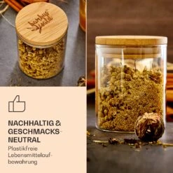 Runde Gläser Bambusdeckel 10 Stück Je 150 Ml Luftdicht -Outdoor Grills Verkaufsgeschäft 10038312 de 0006 logo