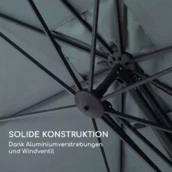 Saint-Tropez Ampelschirm 3-Achsen-Rotation 360° Drehbar 3 X 3,55 M UV-Schutz 50+ -Outdoor Grills Verkaufsgeschäft 10038316 de 0003 logo