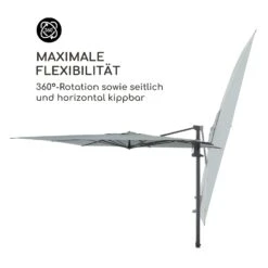 Saint-Tropez Ampelschirm 3-Achsen-Rotation 360° Drehbar 3 X 3,55 M UV-Schutz 50+ -Outdoor Grills Verkaufsgeschäft 10038316 de 0004 logo