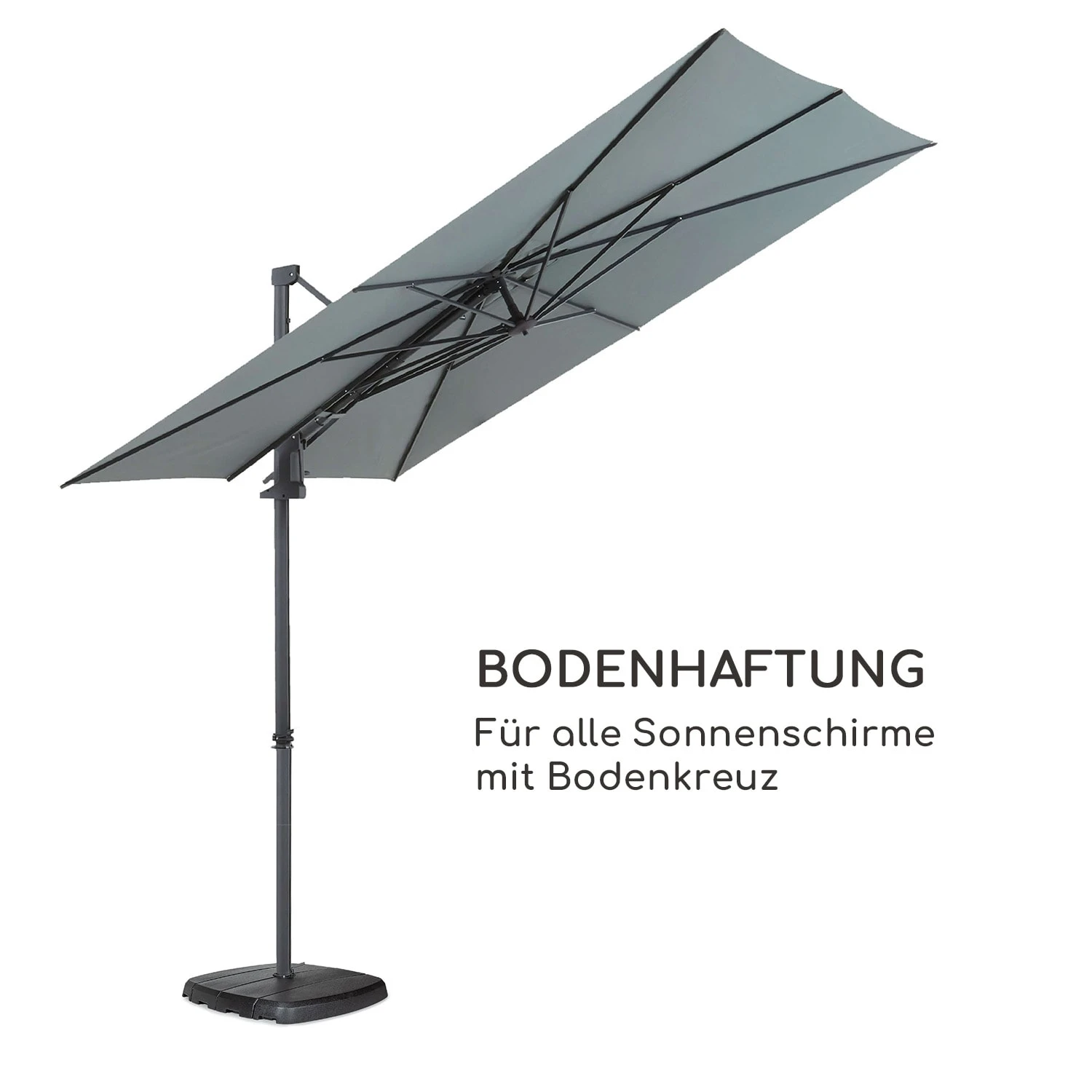 Saint-Tropez Schirmfuß Befüllbar 4 Leergewichte Für Bodenkreuz 2 Saint-Tropez Schirmfuß Befüllbar 4 Leergewichte Für Bodenkreuz – Bild 2