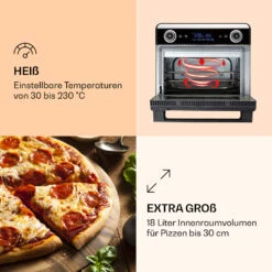 AeroVital Jumbo 3-in-1 Heißluftfritteuse Toaster Dörrautomat 1550 W 18 Liter -Outdoor Grills Verkaufsgeschäft 10038338 de 0004 logo