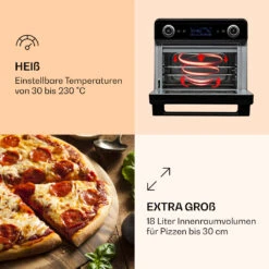 AeroVital Jumbo 3-in-1 Heißluftfritteuse Toaster Dörrautomat 1550 W 18 Liter -Outdoor Grills Verkaufsgeschäft 10038339 de 0004 logo