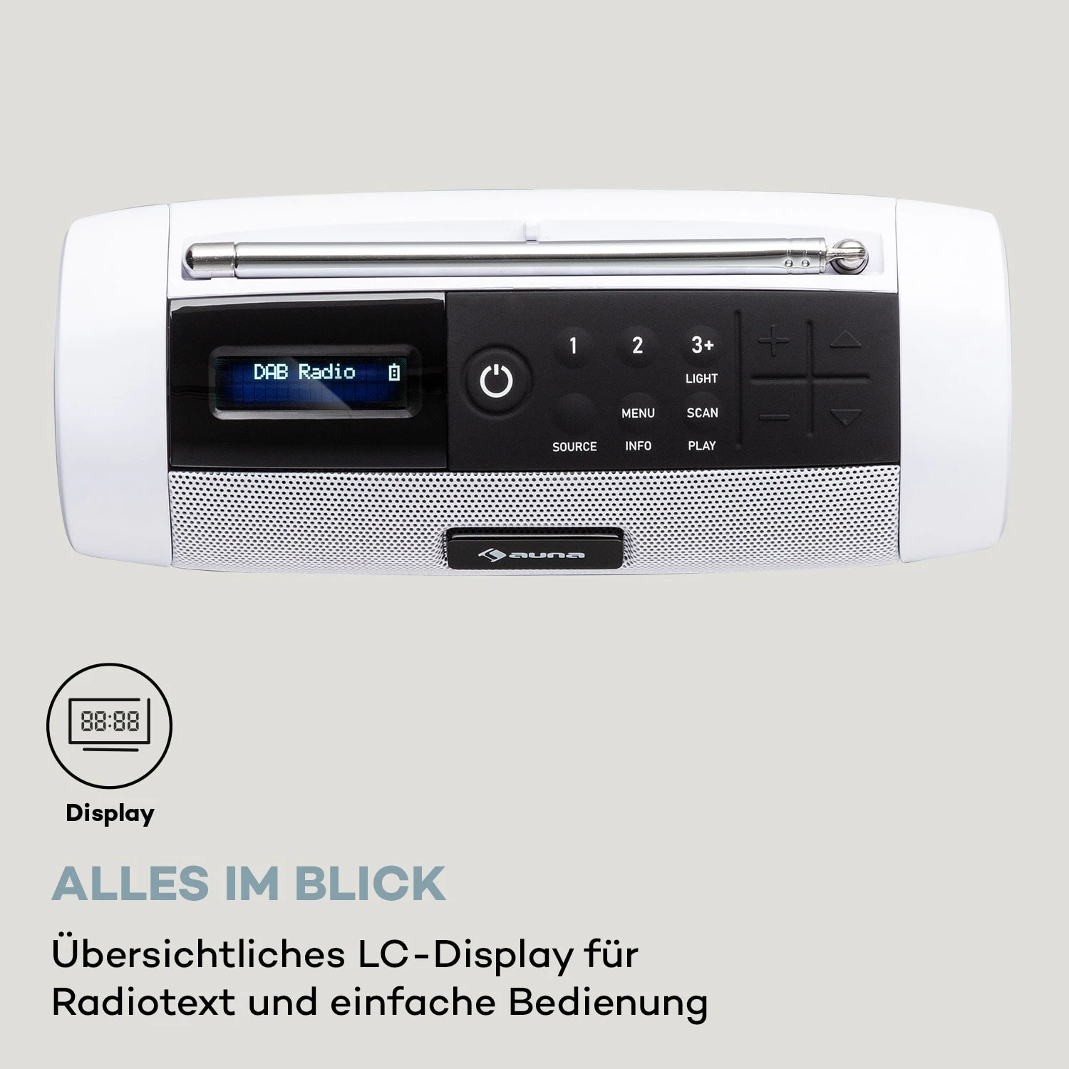 Blaster DAB Radio Tragbarer Bluetooth-Lautsprecher DAB/DAB+/FM Akku LCD 5 Blaster DAB Radio Tragbarer Bluetooth-Lautsprecher DAB/DAB+/FM Akku LCD – Bild 5