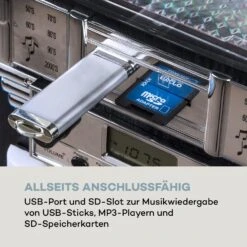 Arizona DAB+ Jukebox, BT, DAB+/UKW-Radio, USB, SD, MP3, CD-Player -Outdoor Grills Verkaufsgeschäft 10038371 de 0004 logo