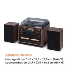 388-BT Wood Stereoanlage Hifi-System Plattenspieler -Outdoor Grills Verkaufsgeschäft 10038372 de 0008 logo