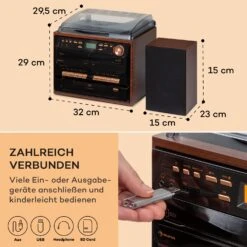 388-DAB+ Stereoanlage 20W Max. Vinyl CD Kassette BT FM/DAB+ USB SD 13 388-DAB+ Stereoanlage 20W Max. Vinyl CD Kassette BT FM/DAB+ USB SD -Outdoor Grills Verkaufsgeschäft 10038373 de 0007 usp