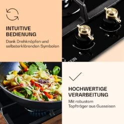 Victoria Domino Gaskochfeld 2-flammig Sabaf-Brenner Glaskeramik Retro-Look -Outdoor Grills Verkaufsgeschäft 10038374 de 0005 logo