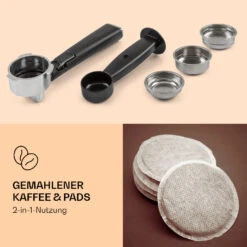 Pausa Espressomaker 1350 Watt 20 Bar Druck Wassertank: 1,4 Liter Edelstahl -Outdoor Grills Verkaufsgeschäft 10038393 de 0003 logo